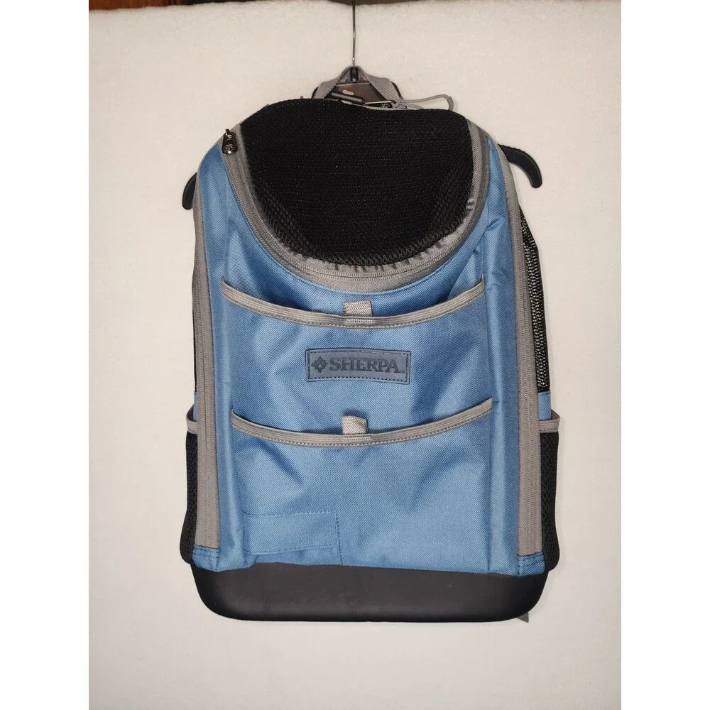 Sherpa Blue Pet Carrier Backpack - Comfortable Travel Dog Carrier